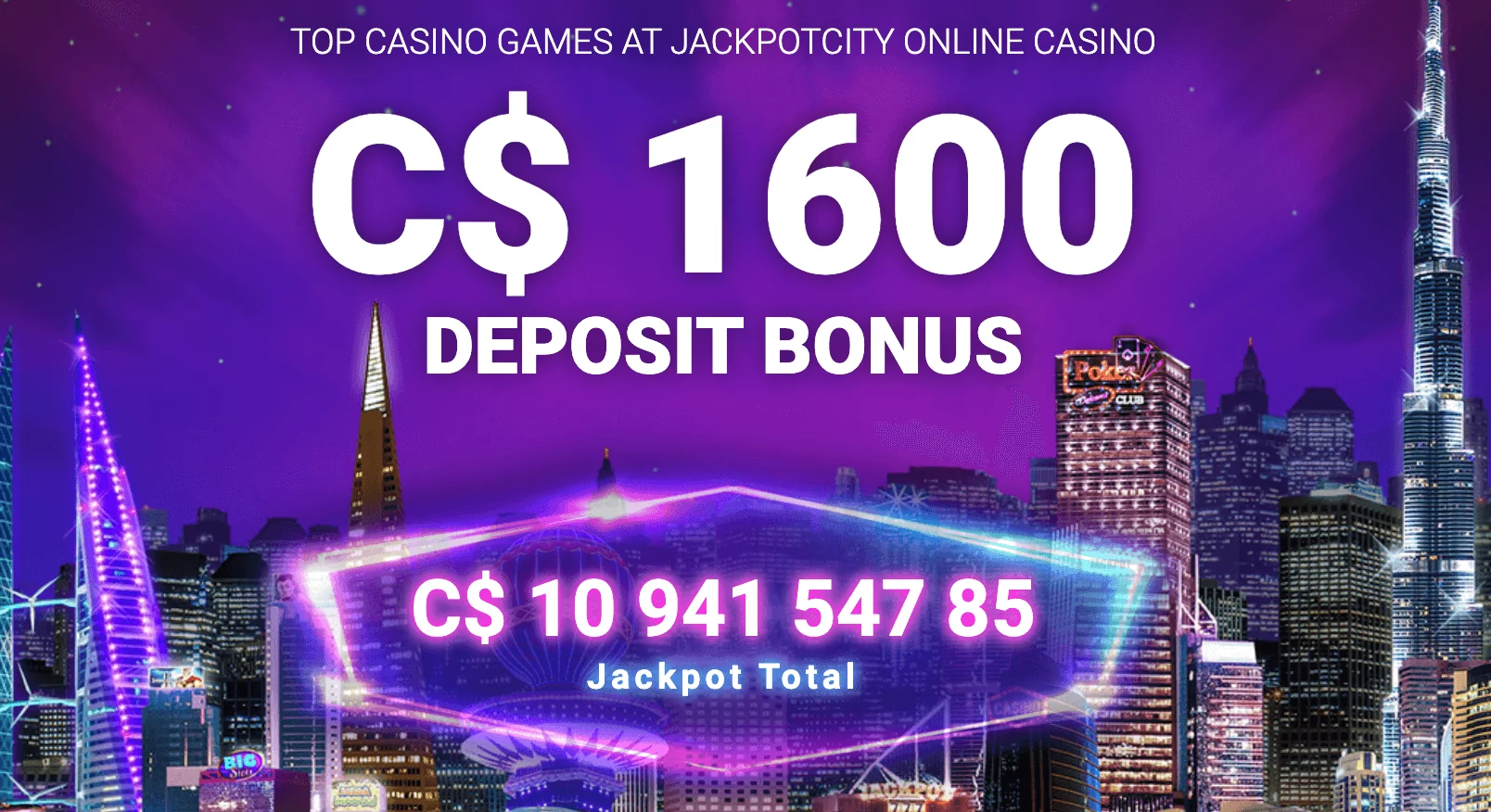JackpotCity Deposit Bonus
